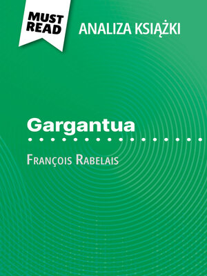 cover image of Gargantua książka François Rabelais (Analiza książki)
